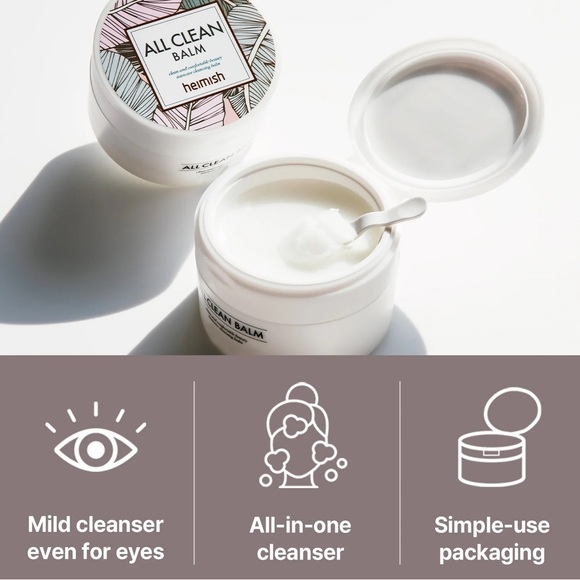 Heimish All Clean Balm- vegan, removes heavy makeup, k-beauty, sensitive skin - Picture 10 of 13